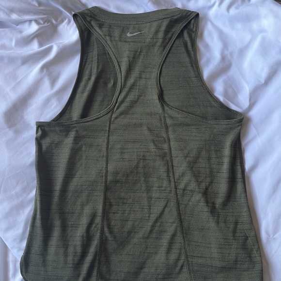 Army green Nike racer back tank top - Picture 3 of 4